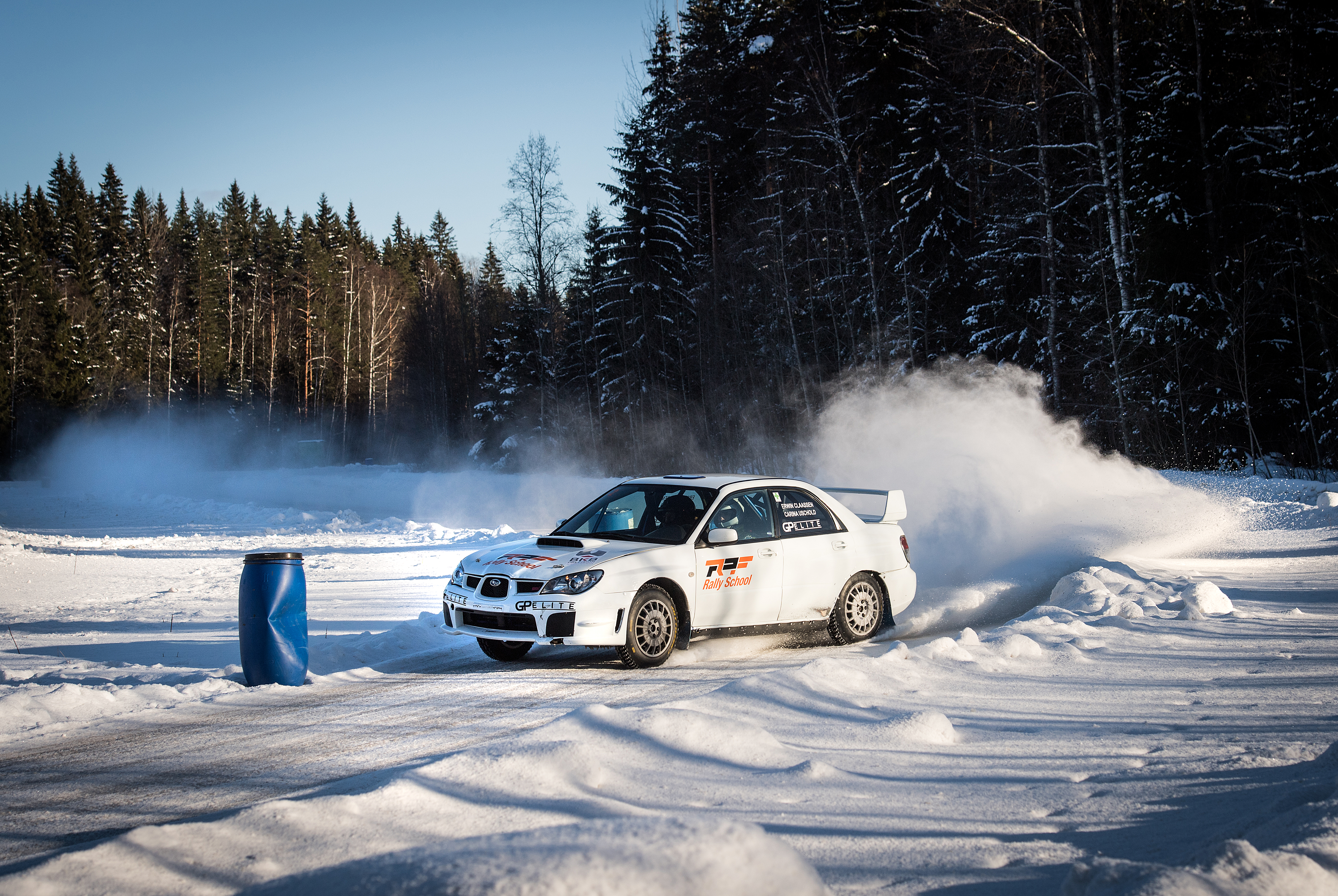 Rallytraining in Finland